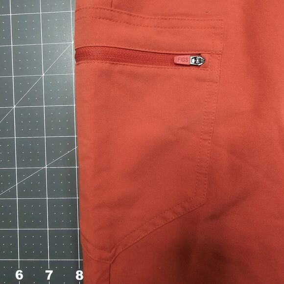 Figs Technical Collection Scrub Pants Womens Medium Zamora Jogger Orange W18SW - Picture 3 of 15